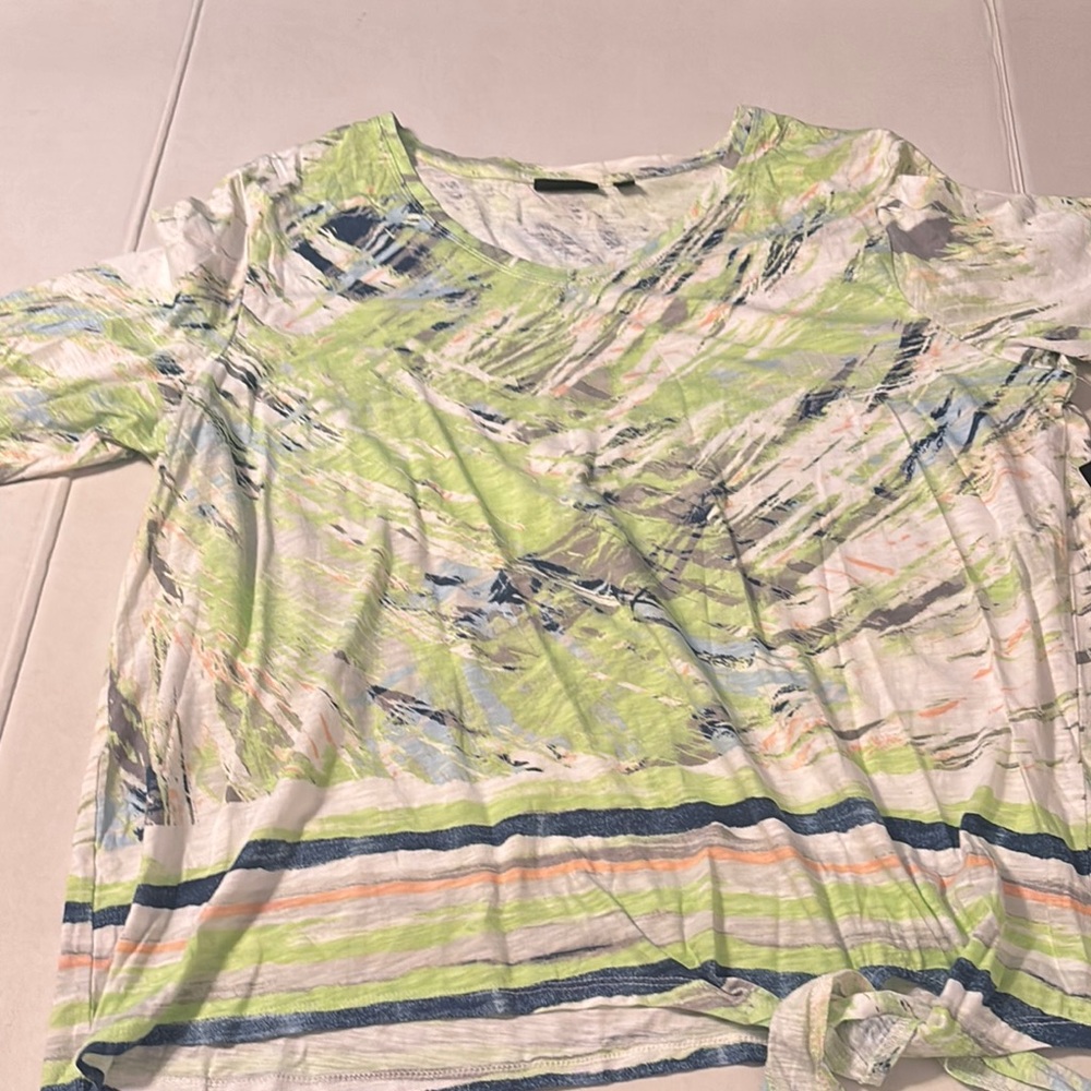 Women's Multicolor Abstract Top size 2X plus
